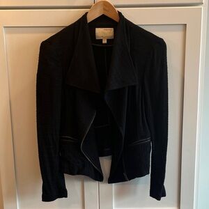 Banana Republic Heritage collection womens draped zip front moto jacket